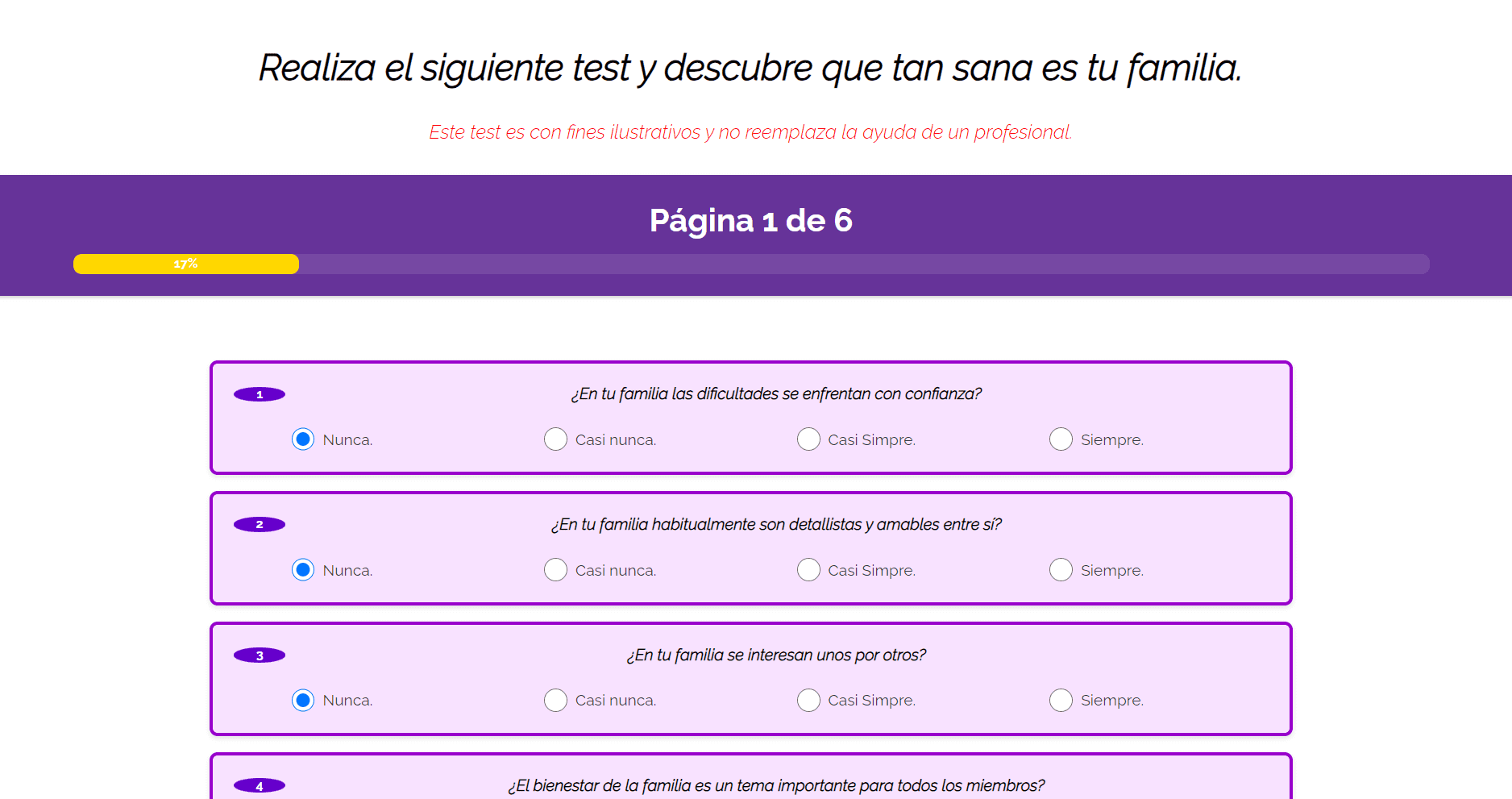 Imagen 3 de Healthy Family Test